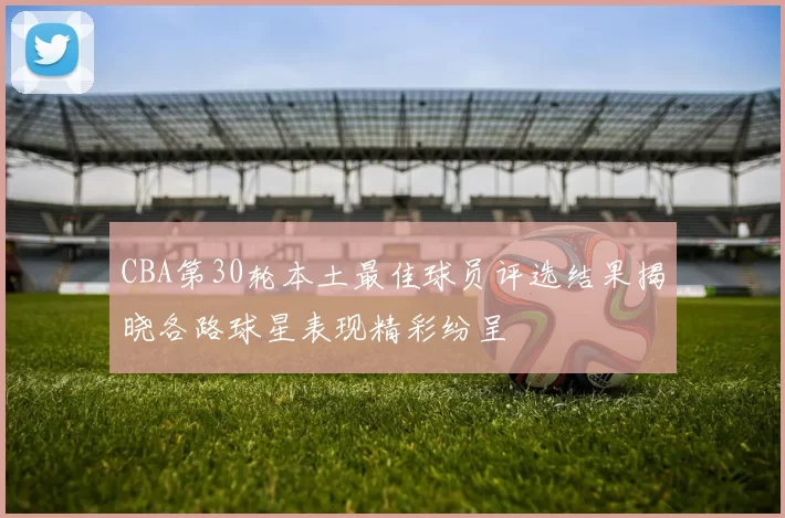 CBA第30轮本土最佳球员评选结果揭晓各路球星表现精彩纷呈