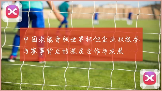 中国未能晋级世界杯但企业积极参与赛事背后的深度合作与发展